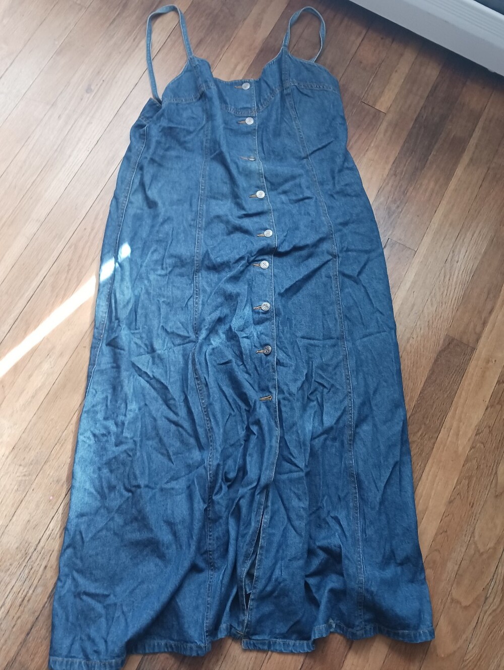 Vintage Denim Button Front Dress